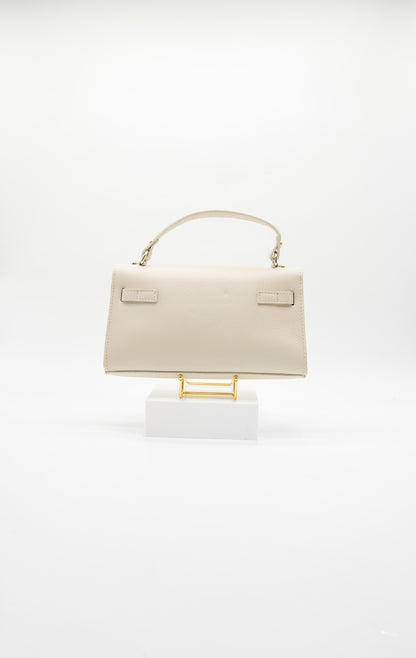 Viola Top Handle Turn Clasp Italian Leather Bag