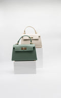 Martina Top Handle Turn Clasp Handbag