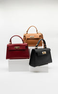 Martina Top Handle Turn Clasp Handbag