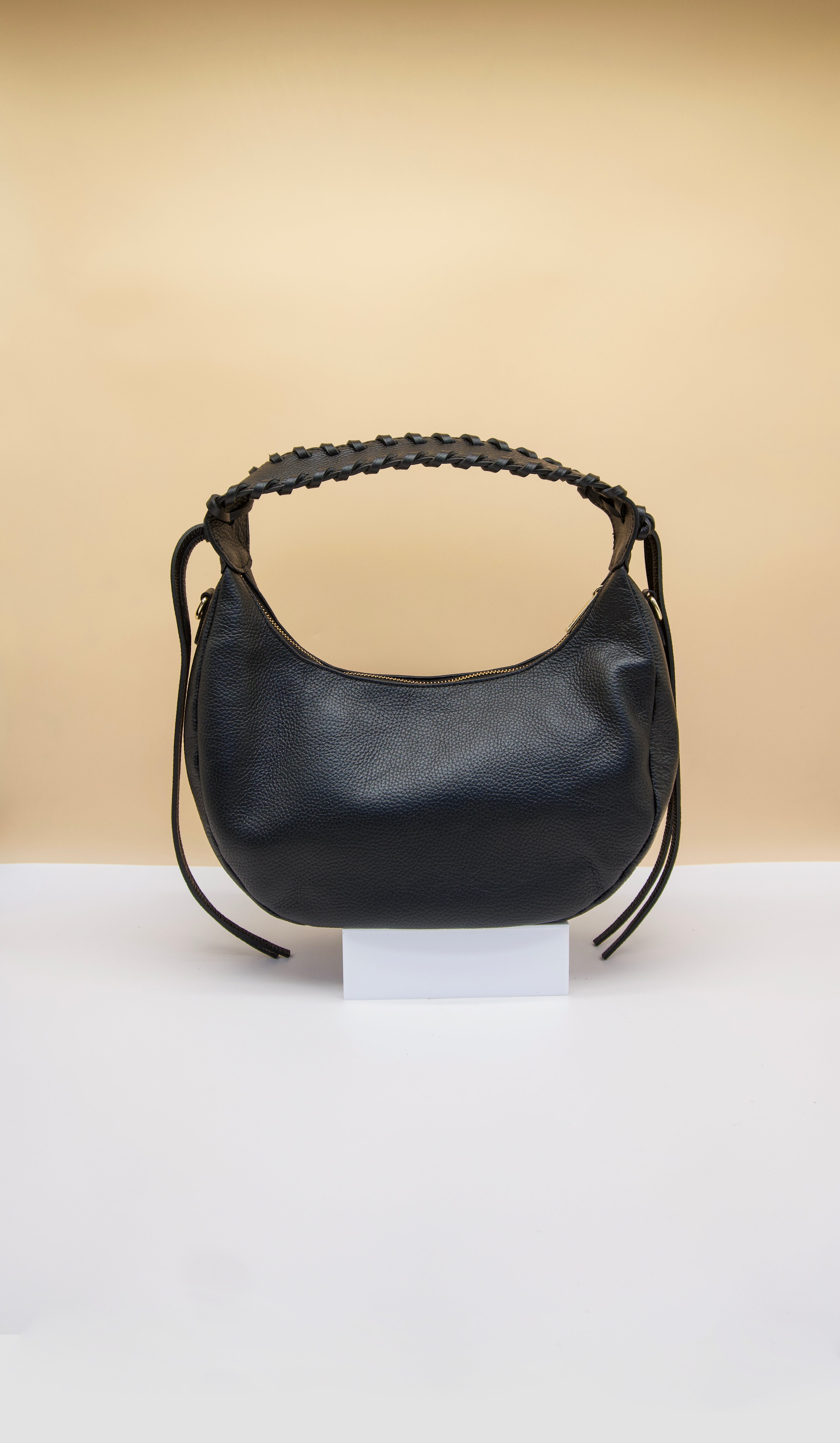 Winnie Whipstitch Hobo Italian Leather Bag