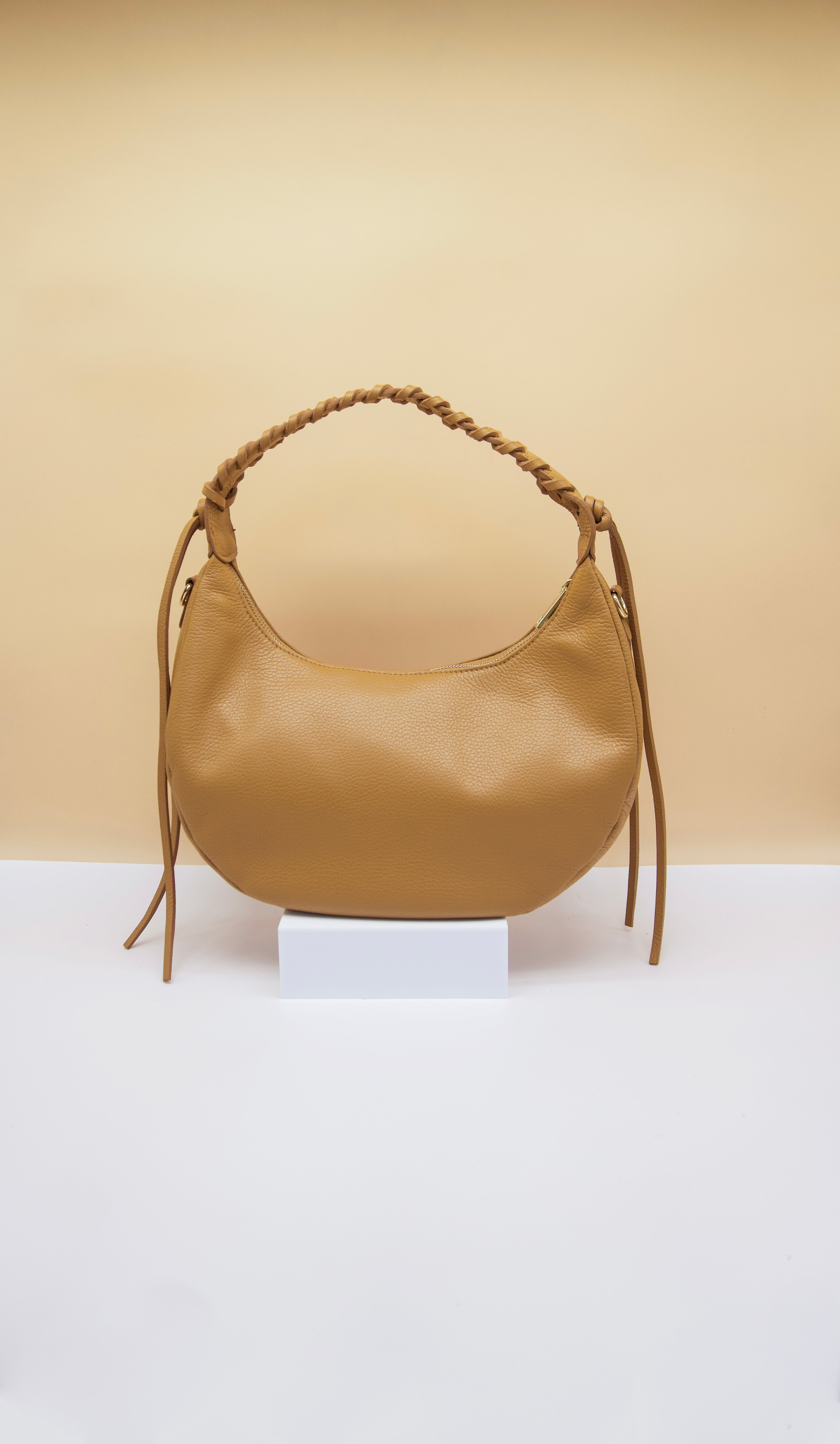 Winnie Whipstitch Hobo Italian Leather Bag