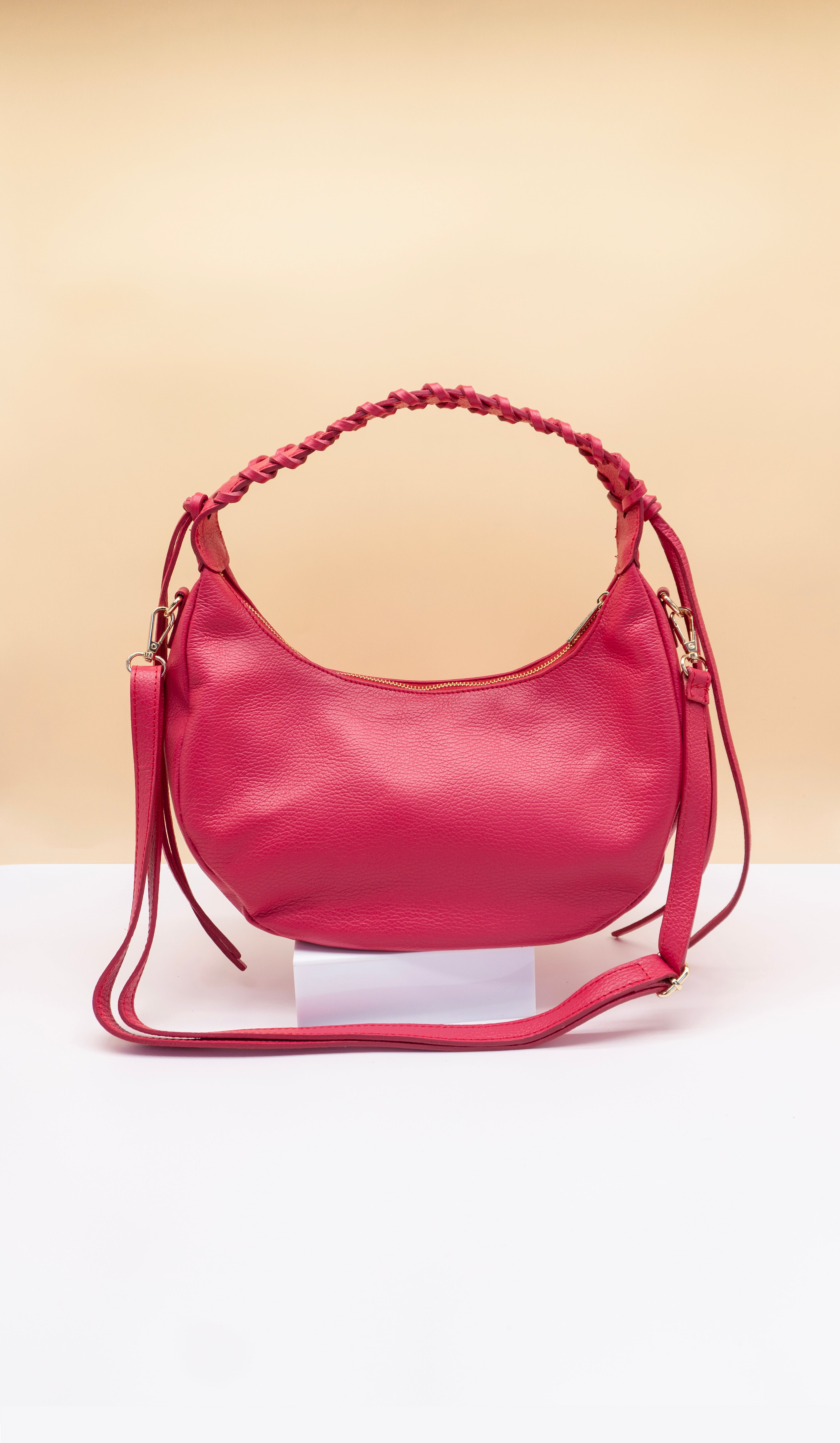 Winnie Whipstitch Hobo Italian Leather Bag