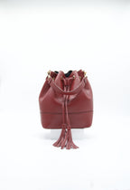 Eli Italian Leather Bucket Bag
