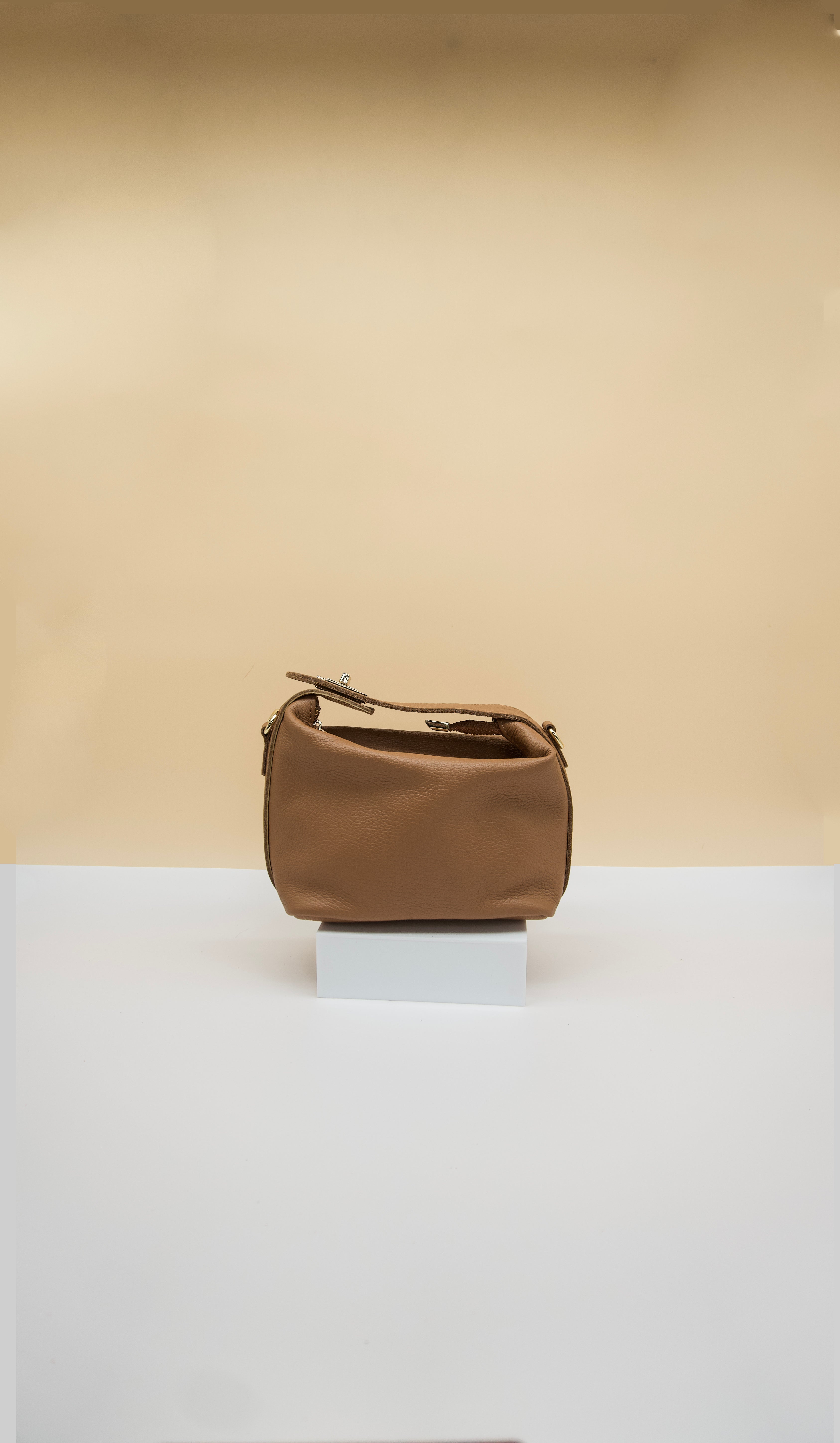 Zara Top Handle Leather Handbag