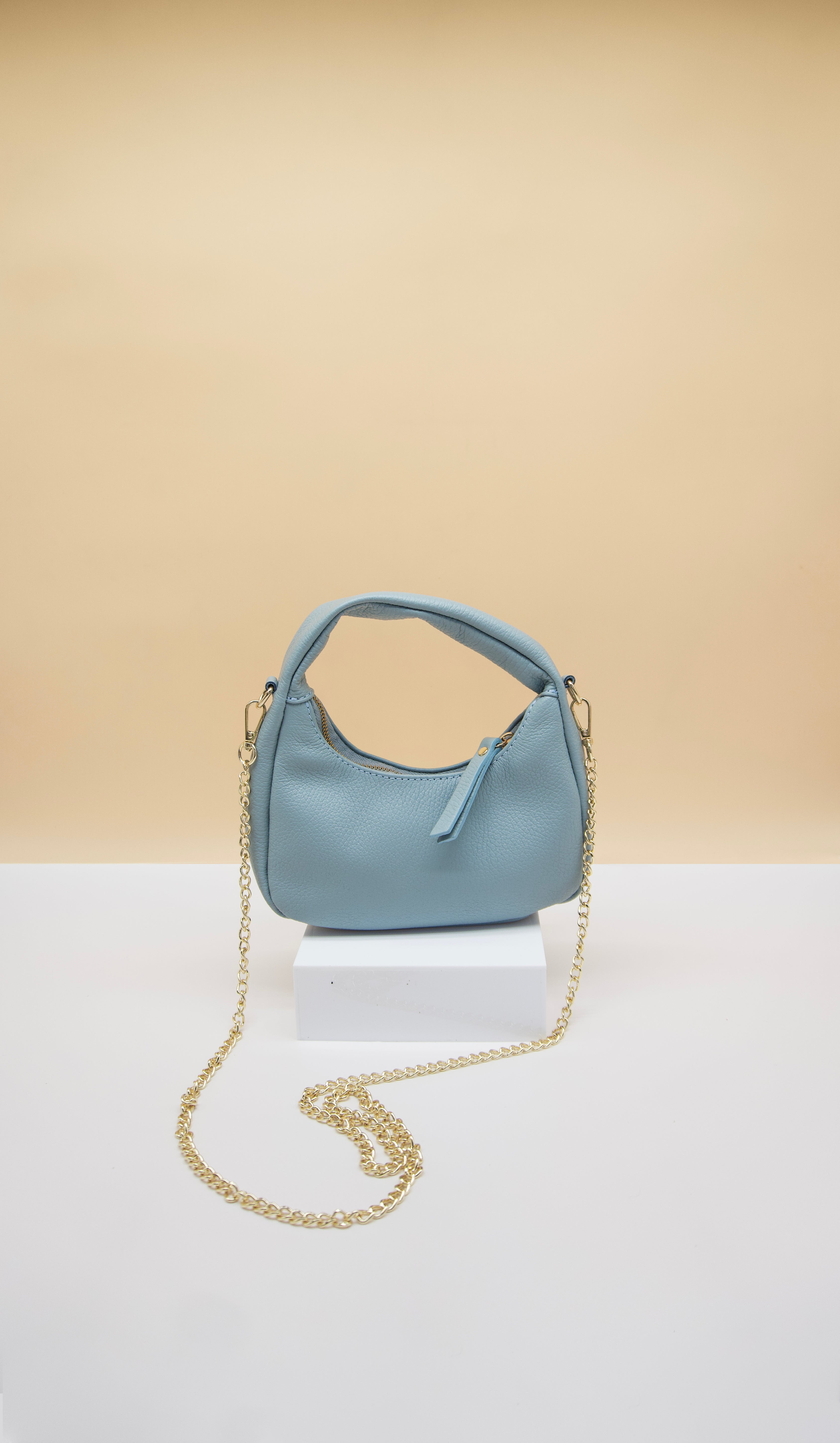 Zita Mini Cresent Italian Leather Bag